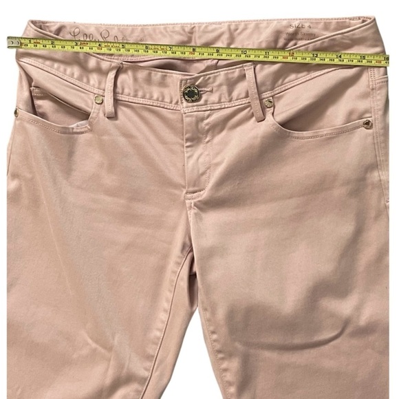 Lilly Pulitzer Jeans, Rose Pale Pink, Worth Skinny Jeans, Pants; Size Women’s 4 - Picture 3 of 15